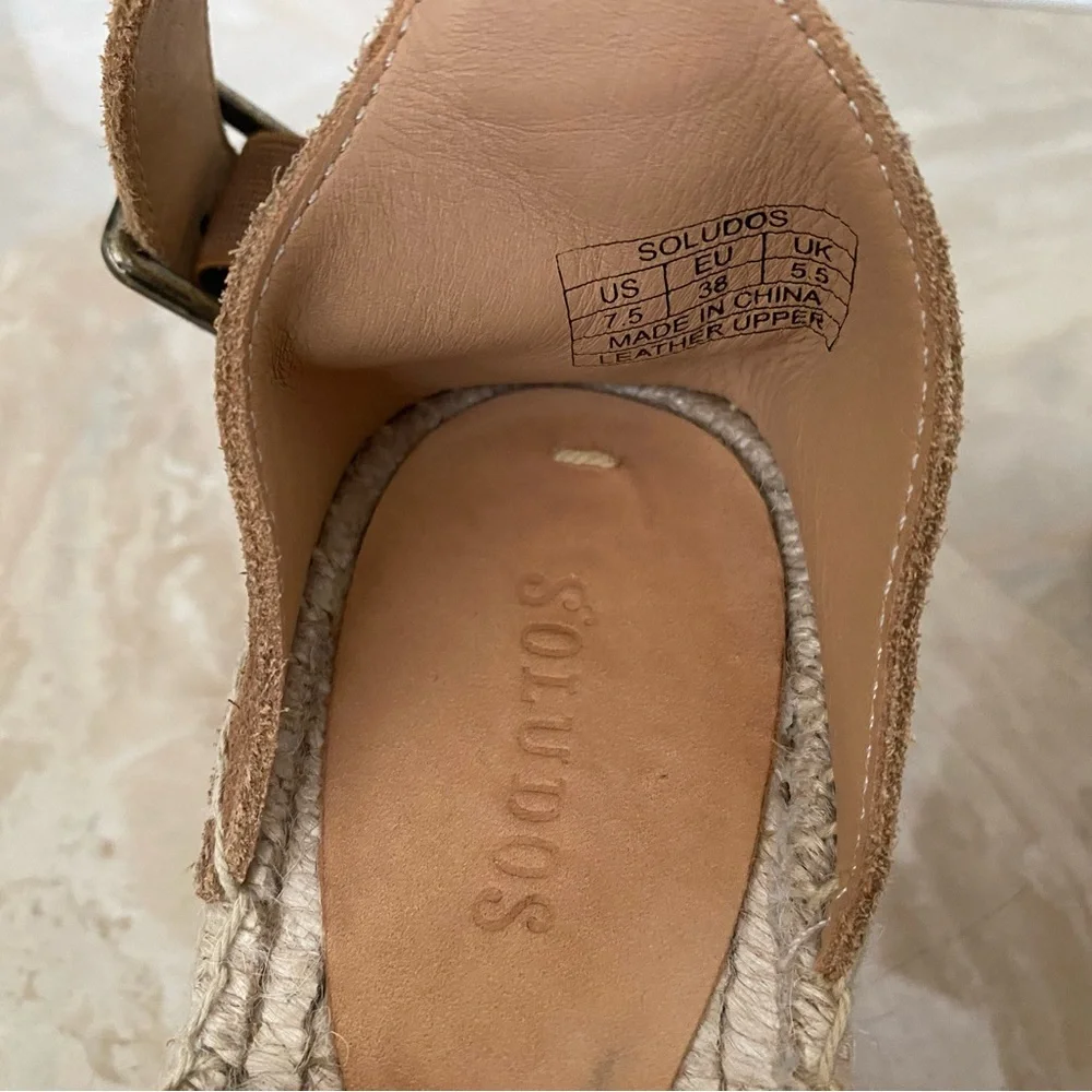 Soludos Palma platform sandal in walnut - Picture 6 of 6